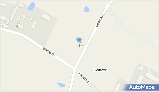 Biedaszki, Biedaszki, 5, mapa Biedaszki