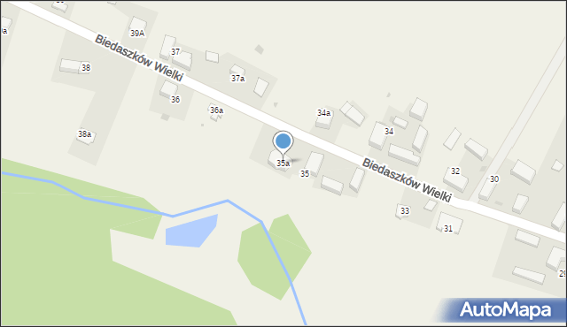 Biedaszków Wielki, Biedaszków Wielki, 35a, mapa Biedaszków Wielki