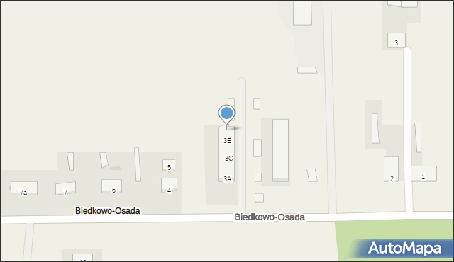 Biedkowo-Osada, Biedkowo-Osada, 3F, mapa Biedkowo-Osada
