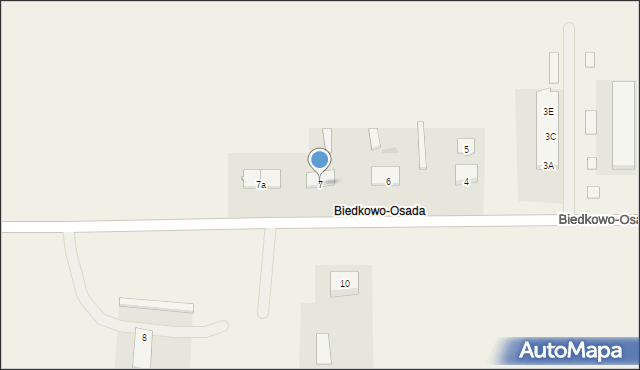 Biedkowo-Osada, Biedkowo-Osada, 7, mapa Biedkowo-Osada