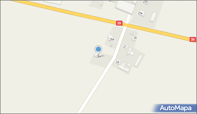 Biedrzychów, Biedrzychów, 26d, mapa Biedrzychów
