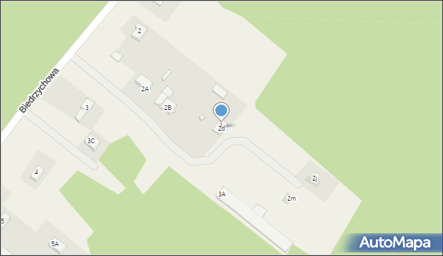Biedrzychowa, Biedrzychowa, 2d, mapa Biedrzychowa
