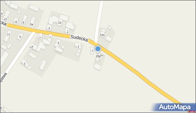 Biedrzychowice, Biedrzychowice, 63a, mapa Biedrzychowice