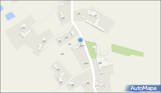 Biedrzychowice, Biedrzychowice, 163, mapa Biedrzychowice