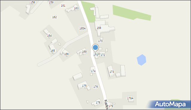 Biedrzychowice, Biedrzychowice, 171, mapa Biedrzychowice