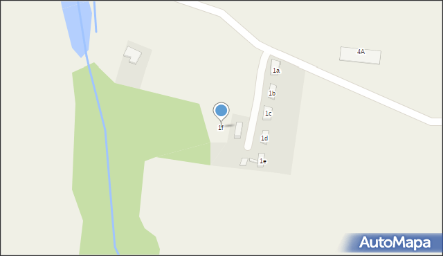 Biedrzychowice, Biedrzychowice, 1f, mapa Biedrzychowice