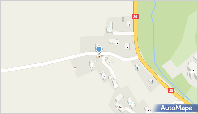 Biedrzychowice, Biedrzychowice, 6, mapa Biedrzychowice