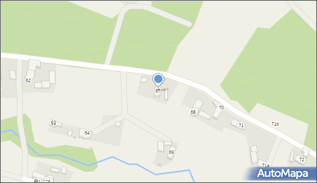 Biedrzychowice Dolne, Biedrzychowice Dolne, 67, mapa Biedrzychowice Dolne