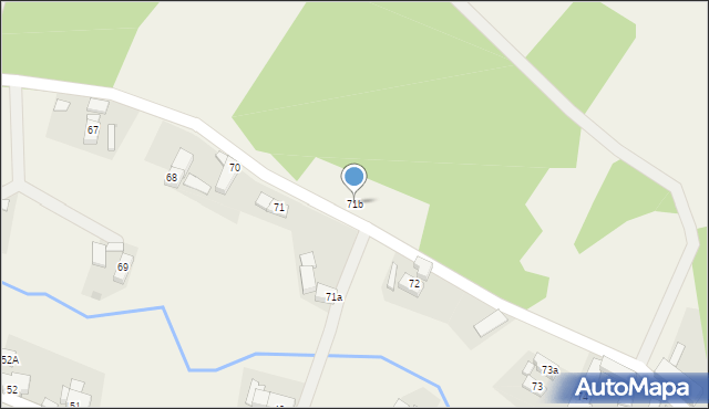 Biedrzychowice Dolne, Biedrzychowice Dolne, 71b, mapa Biedrzychowice Dolne