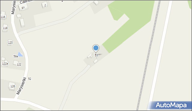 Bieganów, Bieganów, 53, mapa Bieganów