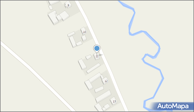 Bieganowo, Bieganowo, 11, mapa Bieganowo