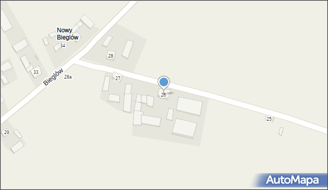Bieglów, Bieglów, 26, mapa Bieglów