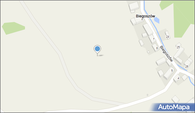 Biegoszów, Biegoszów, 7a, mapa Biegoszów