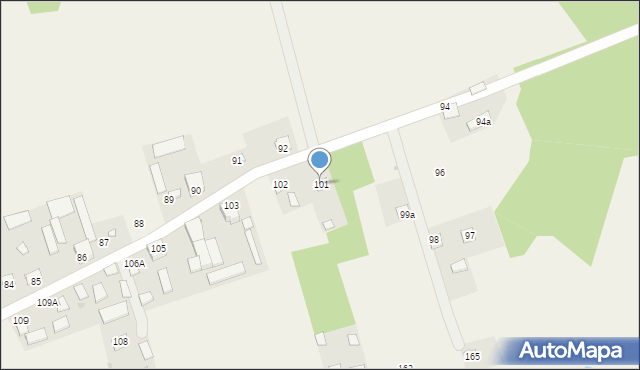 Biejków, Biejków, 101, mapa Biejków