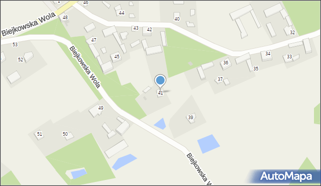 Biejkowska Wola, Biejkowska Wola, 41, mapa Biejkowska Wola