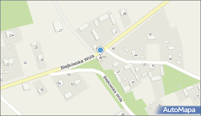 Biejkowska Wola, Biejkowska Wola, 48, mapa Biejkowska Wola