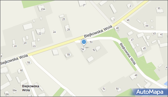 Biejkowska Wola, Biejkowska Wola, 56, mapa Biejkowska Wola