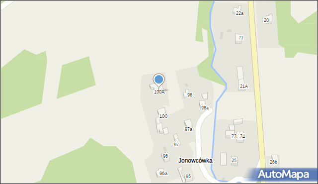 Bielanka, Bielanka, 100A, mapa Bielanka