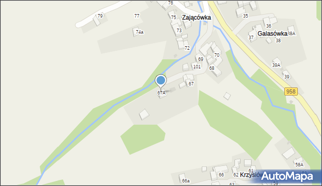Bielanka, Bielanka, 67A, mapa Bielanka