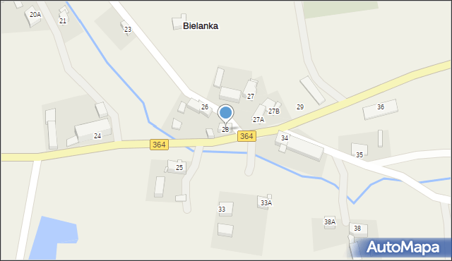 Bielanka, Bielanka, 28, mapa Bielanka