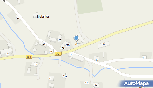 Bielanka, Bielanka, 29, mapa Bielanka