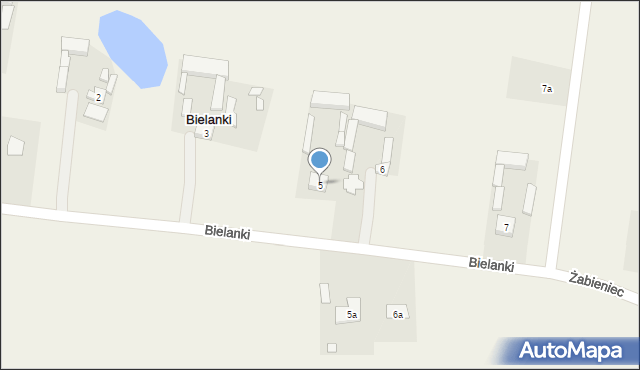 Bielanki, Bielanki, 5, mapa Bielanki