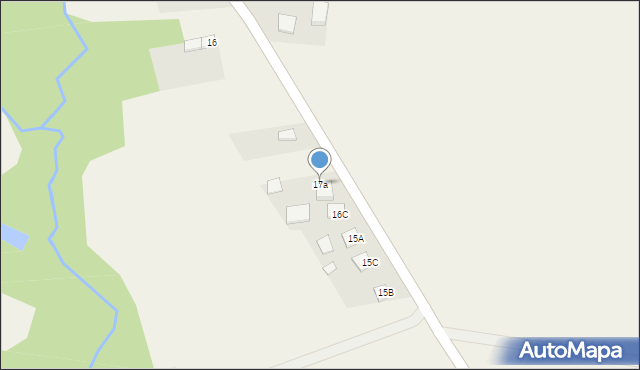 Bielany, Bielany, 17a, mapa Bielany