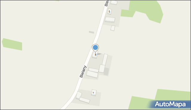 Bielany, Bielany, 6, mapa Bielany