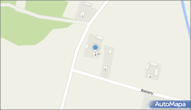 Bielany, Bielany, 4, mapa Bielany
