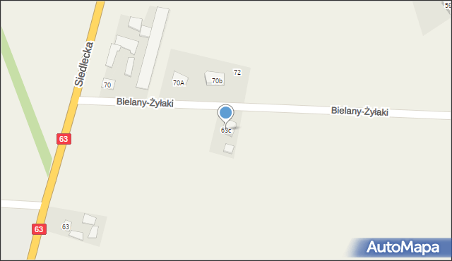 Bielany-Jarosławy, Bielany-Jarosławy, 63c, mapa Bielany-Jarosławy