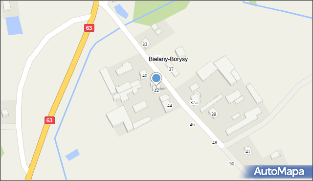 Bielany-Wąsy, Bielany-Wąsy, 42, mapa Bielany-Wąsy