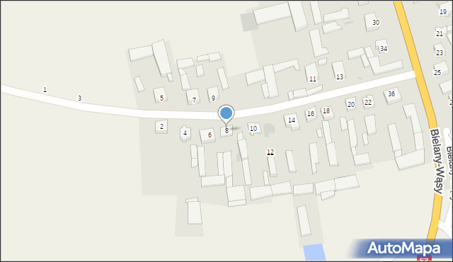 Bielany-Wąsy, Bielany-Wąsy, 8, mapa Bielany-Wąsy