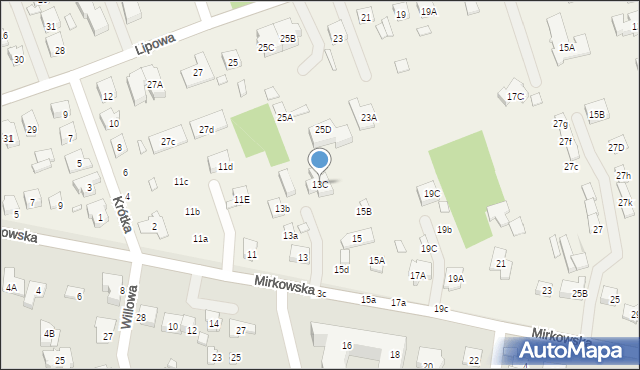 Bielawa, Bielawa, 13C, mapa Bielawa