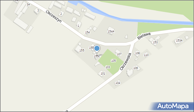 Bielawa, Bielawa, 155c, mapa Bielawa