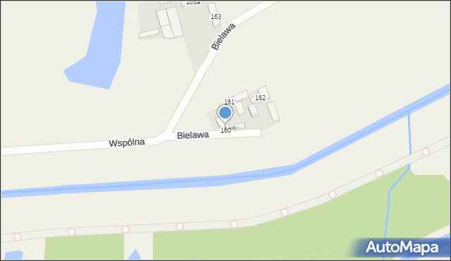 Bielawa, Bielawa, 160, mapa Bielawa