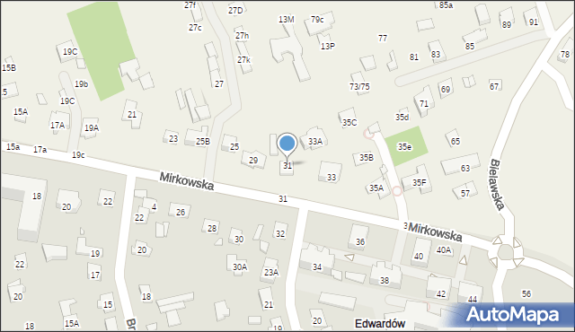 Bielawa, Bielawa, 31, mapa Bielawa