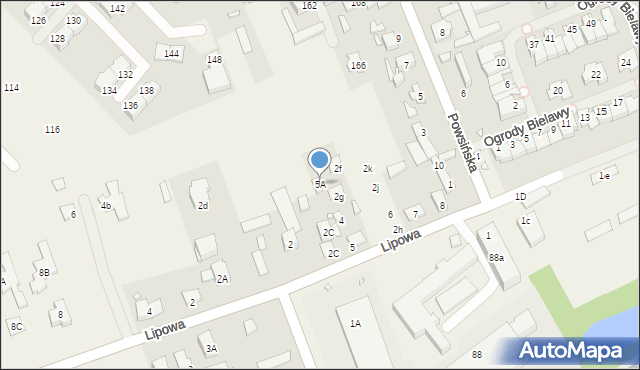 Bielawa, Bielawa, 5A, mapa Bielawa