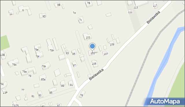 Bielawa, Bielawska, 101, mapa Bielawa