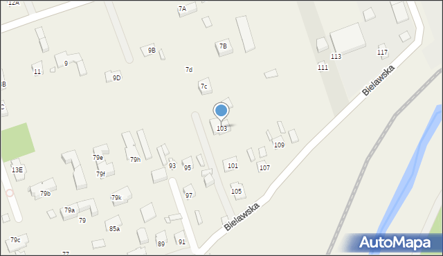 Bielawa, Bielawska, 103, mapa Bielawa
