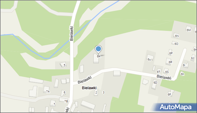 Bielawki, Bielawki, 6A, mapa Bielawki