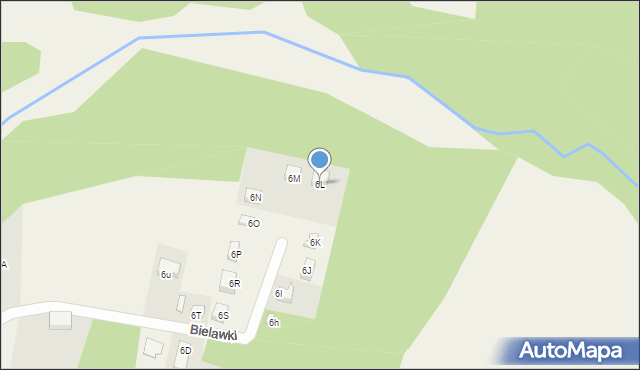 Bielawki, Bielawki, 6L, mapa Bielawki