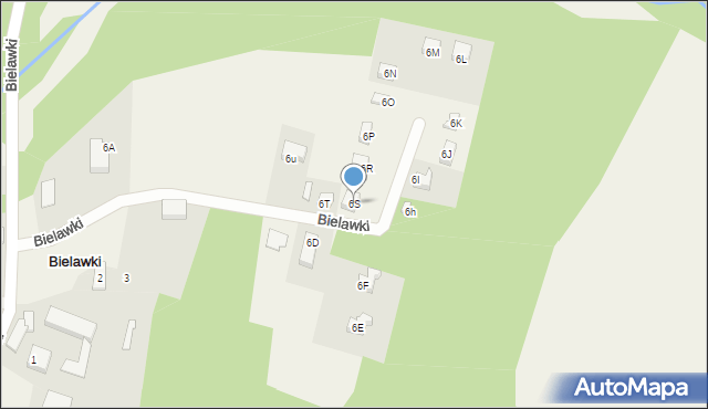 Bielawki, Bielawki, 6S, mapa Bielawki