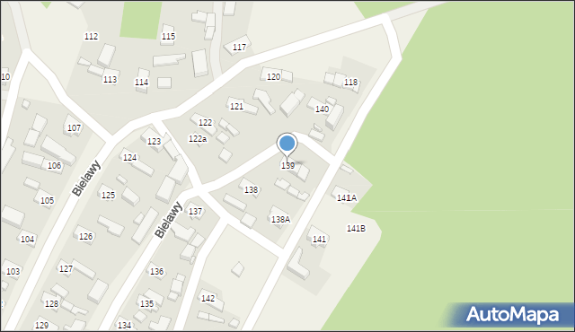 Bielawy, Bielawy, 139, mapa Bielawy