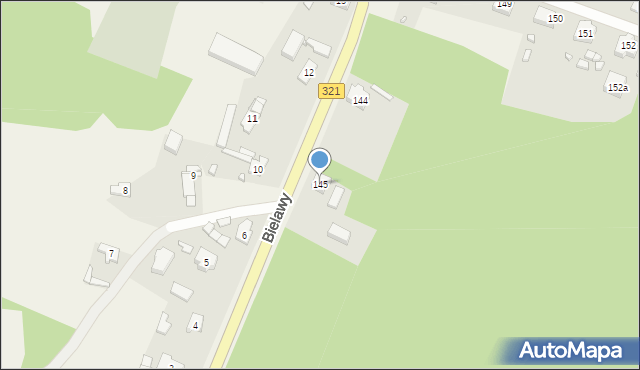 Bielawy, Bielawy, 145, mapa Bielawy