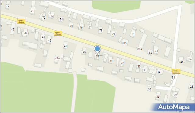 Bielawy, Bielawy, 39, mapa Bielawy