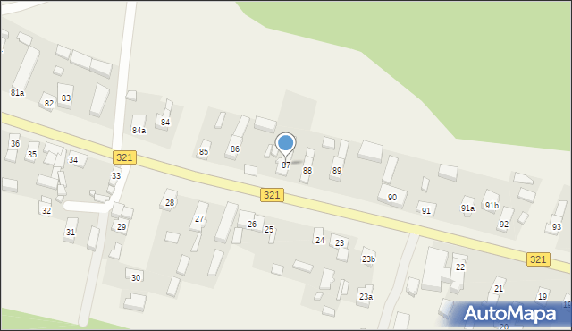 Bielawy, Bielawy, 87, mapa Bielawy