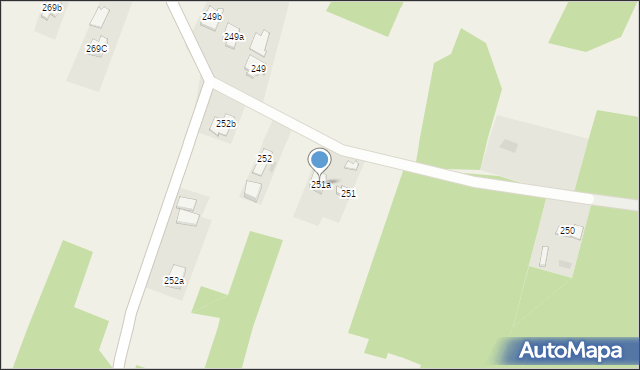 Bielcza, Bielcza, 251a, mapa Bielcza
