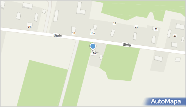 Biele, Biele, 19A, mapa Biele