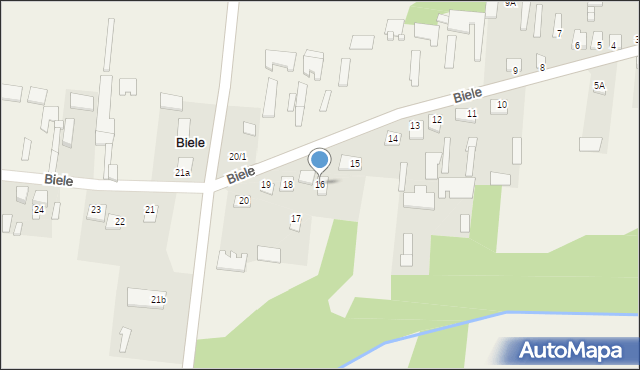 Biele, Biele, 16, mapa Biele