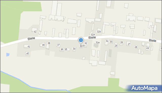 Biele, Biele, 33, mapa Biele